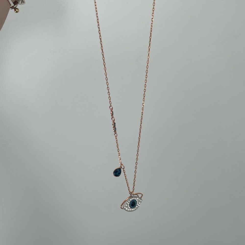 Swarovski evil eye necklace